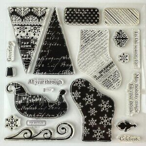 Close To My Heart My Acrylix Winter Holiday Magic Stamps s1110
